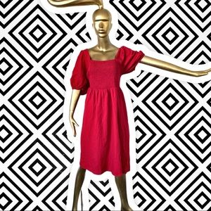 Super cute 100% cotton babydoll Midi Dress with Pockets! NWT